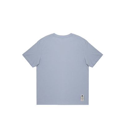 T-Shirt PIZZOMETA 100% Cotone Blue Pastello