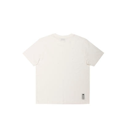 T-Shirt PIZZOMETA 100% Cotone Bianco Panna