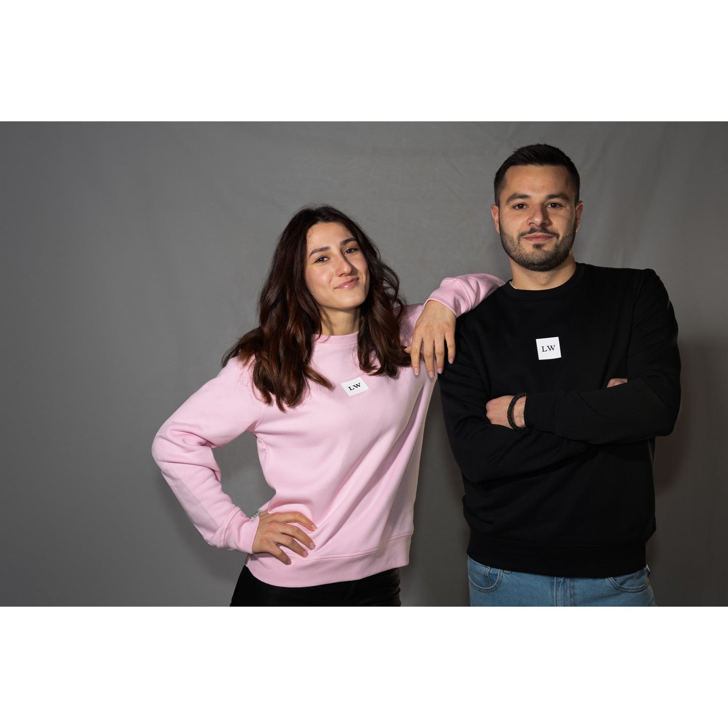 Felpa LeWolf a Girocollo COLLINA Rosa Unisex