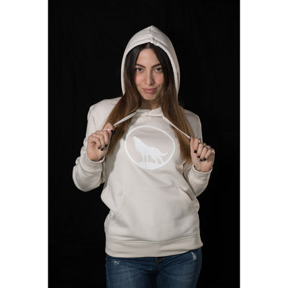 Felpa LeWolf con Cappuccio MADDALENA Vintage White Unisex