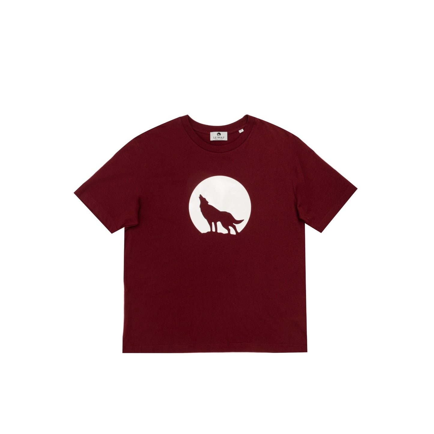 T-Shirt SASSOTETTO 100% Cotone Rossa Burgundy